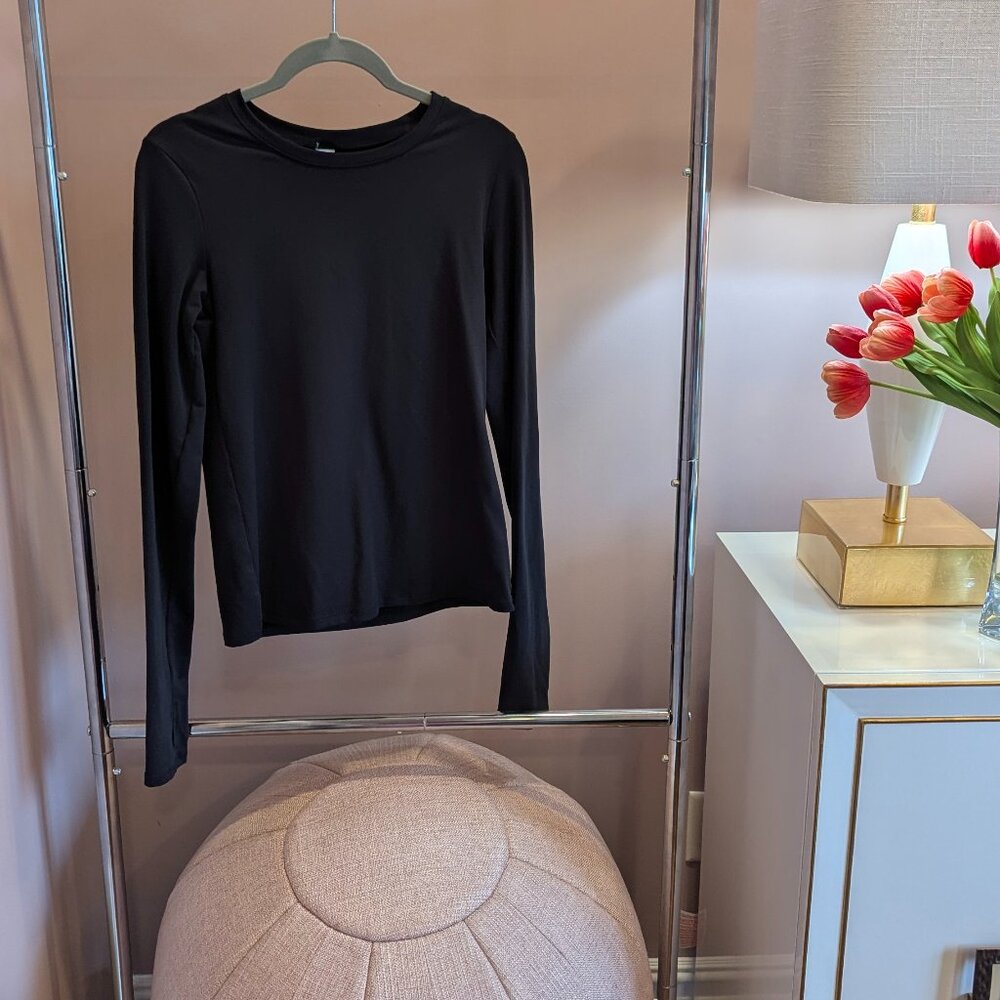 Alo Yoga Alosoft Finesse Long Sleeve (S, Black)